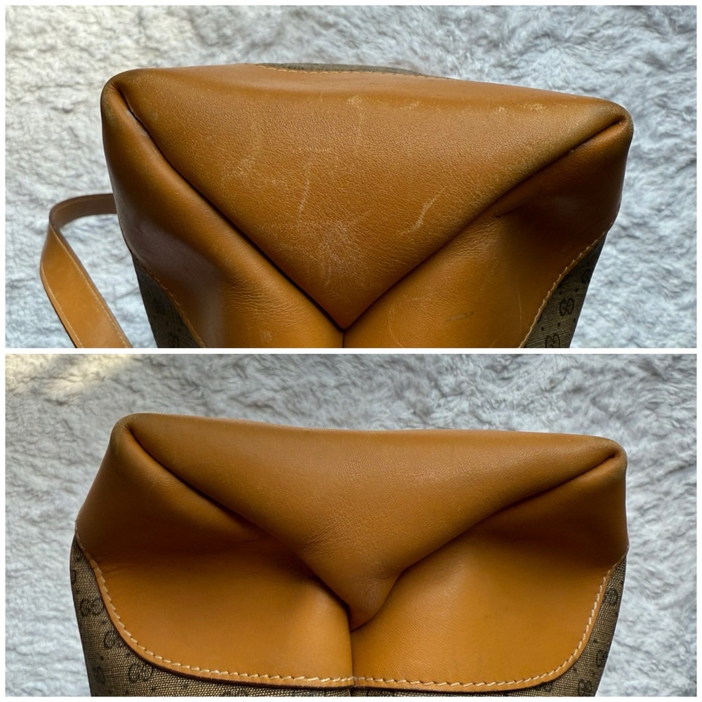 Gucci Micro GG Vintage PVC Leather Shoulder Tote - Picture 12 of 16